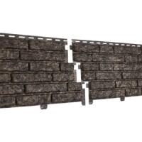 Фасадная панель U-Plast ПВХ Стоун Хаус Кварцит Коричневый