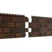 Фасадная панель U-Plast ПВХ Стоун Хаус S-Lock Клинкер Нордик Глина