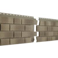 Фасадная панель U-Plast ПВХ Стоун Хаус S-Lock Клинкер Балтик Пустыня