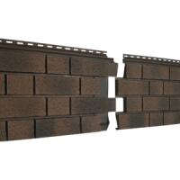 Фасадная панель U-Plast ПВХ Стоун Хаус S-Lock Клинкер Балтик Магма