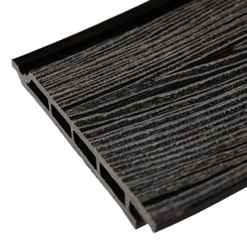 Фасадная композитная панель EcoLine Decking МПК Графит 3000х140х16