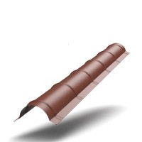 Планка конька круглого R80х2000 0.45 ПЭ MATT RAL8017