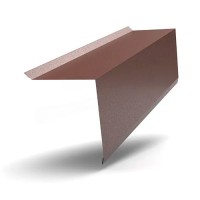 Планка торцевая 120х95х2000 ПЭ MATT 0.45мм RAL8017