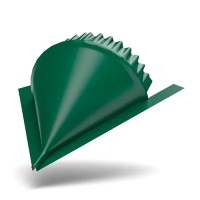 Заглушка конька круглого конусная 0.45мм ПЭ RAL6005