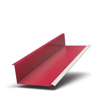 Планка примыкания нижняя 250х122х2000 0.45мм ПЭ RAL3005
