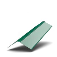 Планка конька фигурного 150х150х2000 0.45мм ПЭ RAL6005