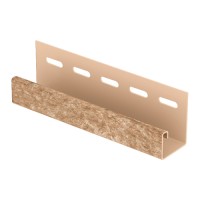 J-планка U-Plast Стоун-хаус Кварцит Темно-бежевый