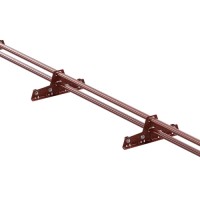 Снегозадержатель трубчатый VEGAlite 20×40/1,2мм 3м Фальц RAL 8017