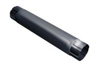 Труба соединительная 1м Металл GrandLine 125х90 Графит RAL 7024
