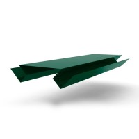 Планка угла внутреннего сложного 2000x75 MATT 0.47 мм RAL 6005