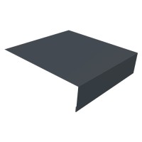 Планка околооконная простая 2м RAL 7024