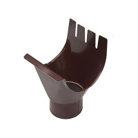 Воронка врезная металл KAZPROM D125 RAL 8017