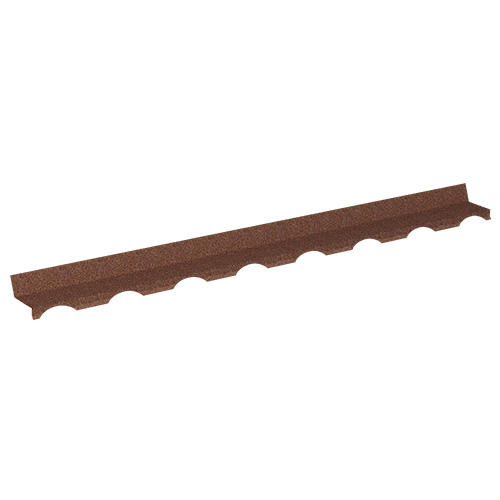Подконьковая планка Milano KAZROOF SHAKE Red clay