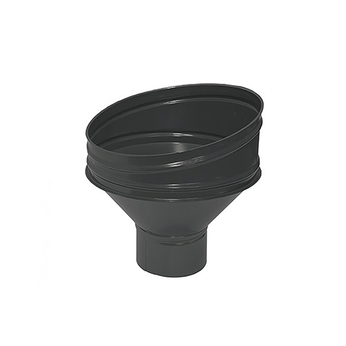 Воронка круглая металл KAZPROM D100 RAL 7024