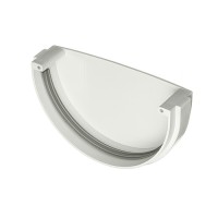 Заглушка для желоба металл KAZPROM D100 RAL 9003