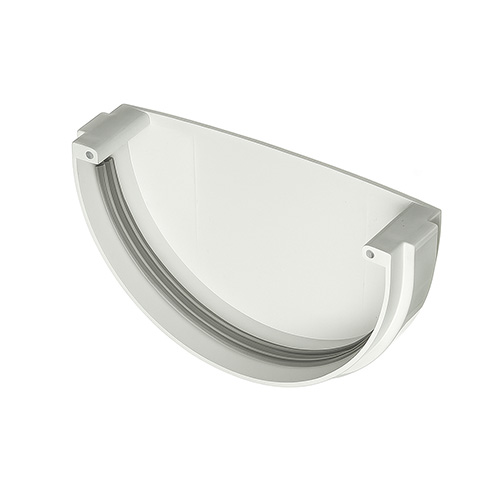 Заглушка для желоба металл KAZPROM D100 RAL 9003