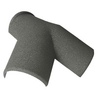 Y-образный торцевой конек KAZROOF DARK SILVER