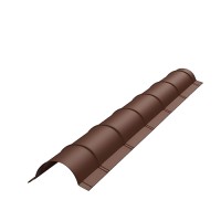 Планка конька круглого R80х2000 0.45 ПЭ RAL8019