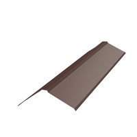 Планка конька фигурного 150х150х2000 0.45мм ПЭ RAL 8019