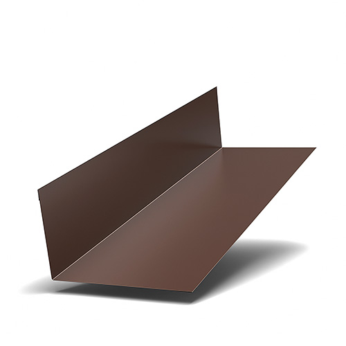 Планка примыкания верхняя 250х147х2000 0.45мм ПЭ RAL 8019