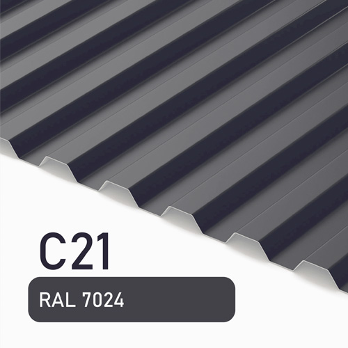 Профлист С21 Полиэстер KZ 0.45 мм RAL 7024