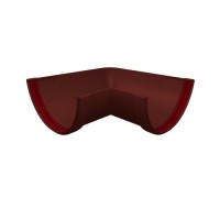 Угол желоба 90° ПВХ GrandLine 135х90 Красный (RAL 3005)