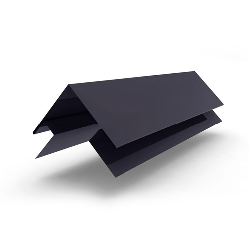 Планка угла наружного сложного 2000х75х75 MATT 0.45 мм RAL 9005