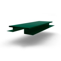 Планка стыковочная сложная 3000x75, 0.45 мм RAL 6005