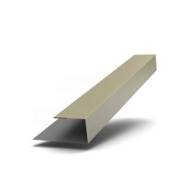 Планка J-профиль 24х18х3000 глянец RAL 1014