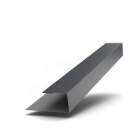 Планка J-профиль 24х18х3000 глянец RAL 7024