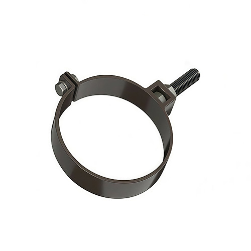 Хомут трубы металл KAZPROM D125 matt RAL 8017