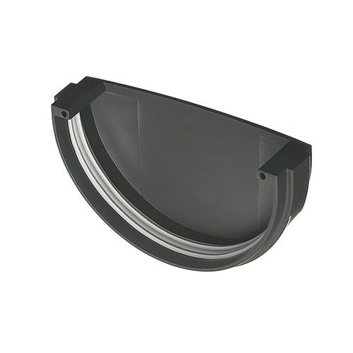 Заглушка для желоба металл KAZPROM D125 matt RAL 7024