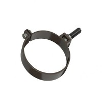 Хомут трубы металл KAZPROM D180 matt RAL 8017