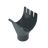 Воронка врезная металл KAZPROM D180 matt RAL 7024