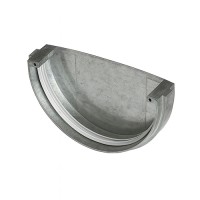 Заглушка для желоба металл KAZPROM D150 Цинк