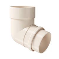 Колено водосточное 72˚ Docke Lux Латте, (RAL 1015)