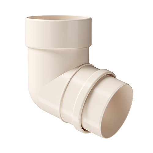 Колено водосточное 72˚ Docke Lux Латте, (RAL 1015)