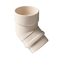 Колено водосточное 45˚ Docke Lux Латте, (RAL 1015)
