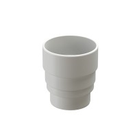 Переходник для водостока Docke LUX/PREMIUM, пломбир (RAL 9003)