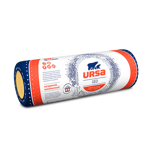 Минеральная тепло и звукоизоляция НГ URSA GEO Лайт 7.5 кв.м, 100 мм