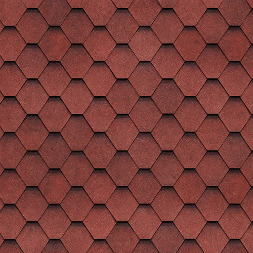 Гибкая Черепица SHINGLAS Самба рубин